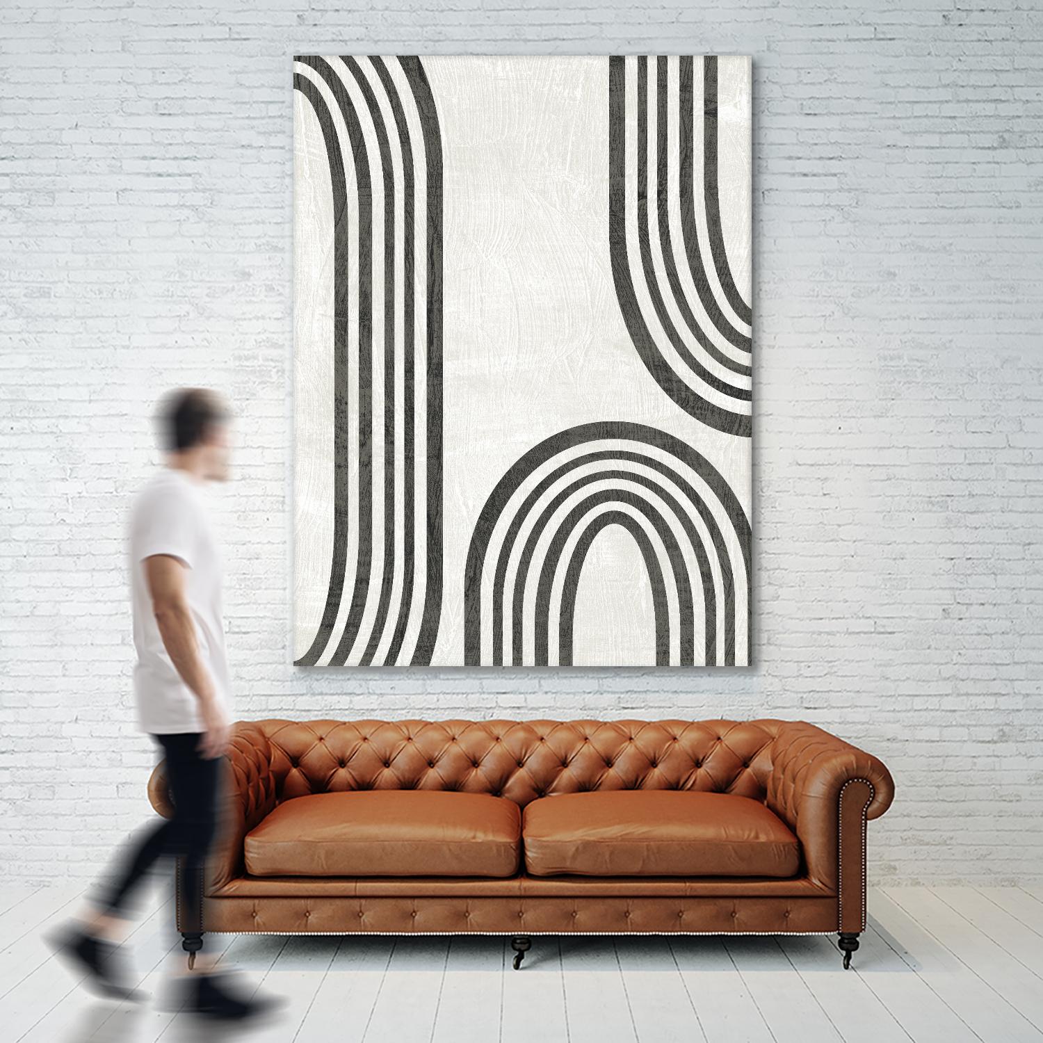 Modern Arc I by June Erica Vess on GIANT ART - neutral abstract