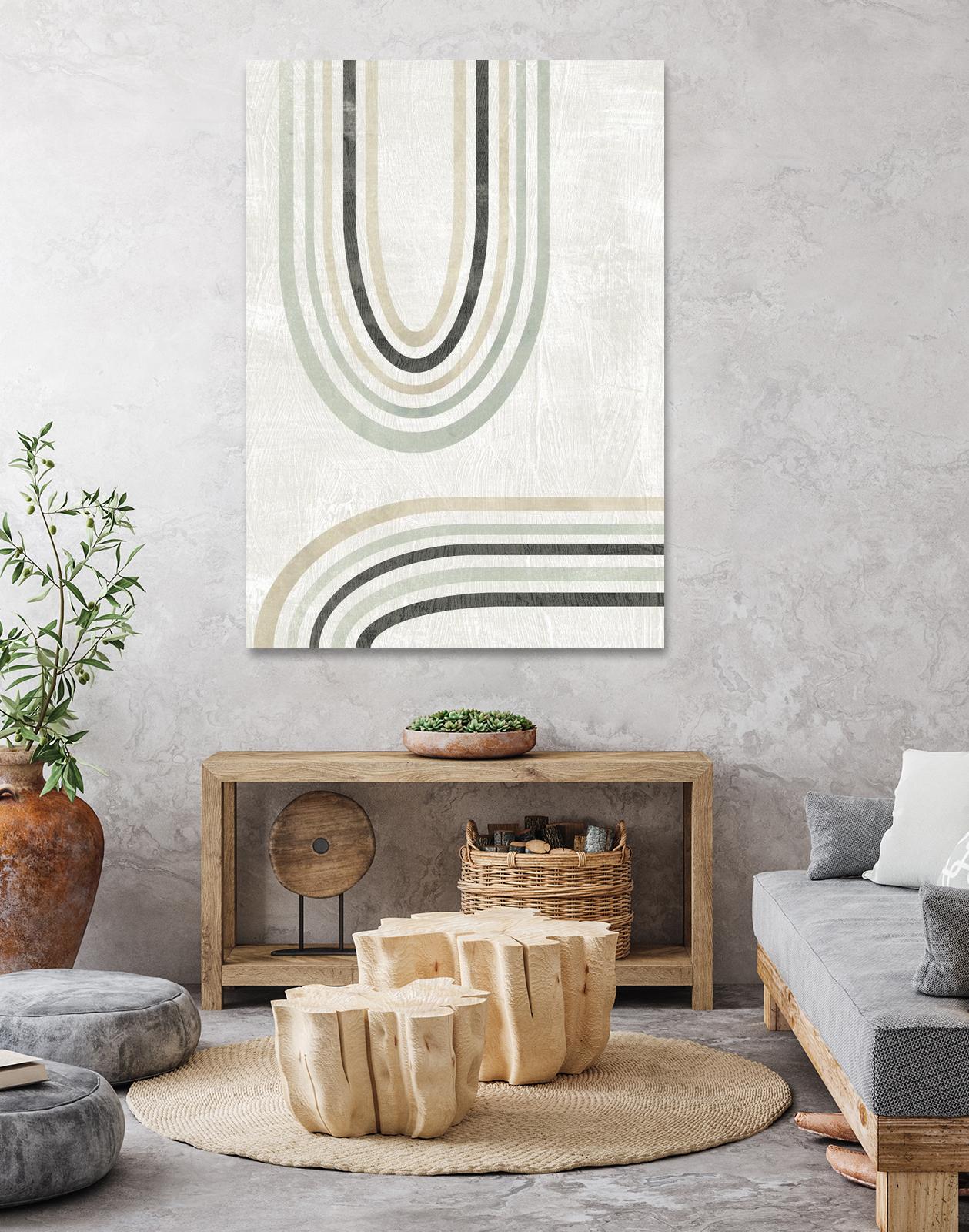 Modern Arc in Color II by June Erica Vess on GIANT ART - neutral abstract