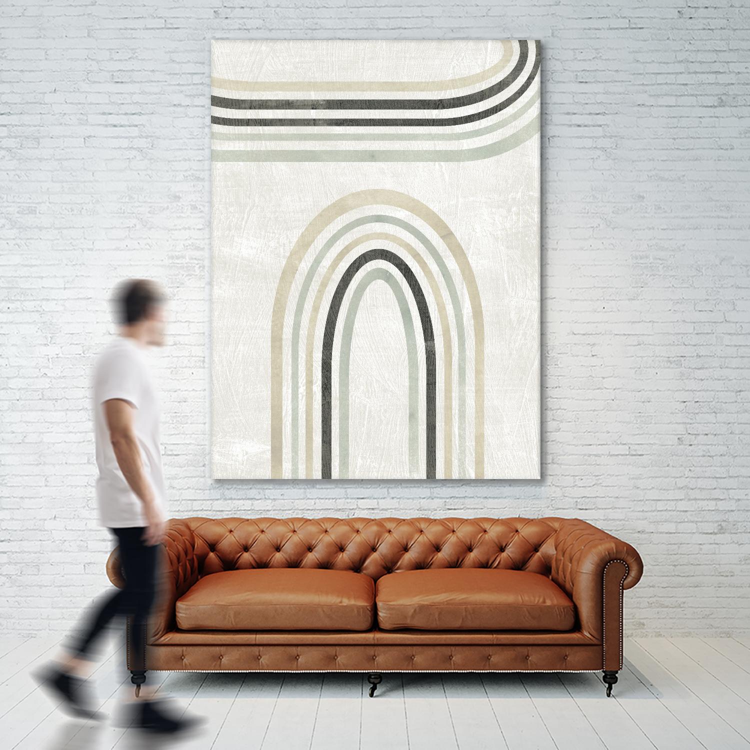 Modern Arc in Color III by June Erica Vess on GIANT ART - neutral abstract