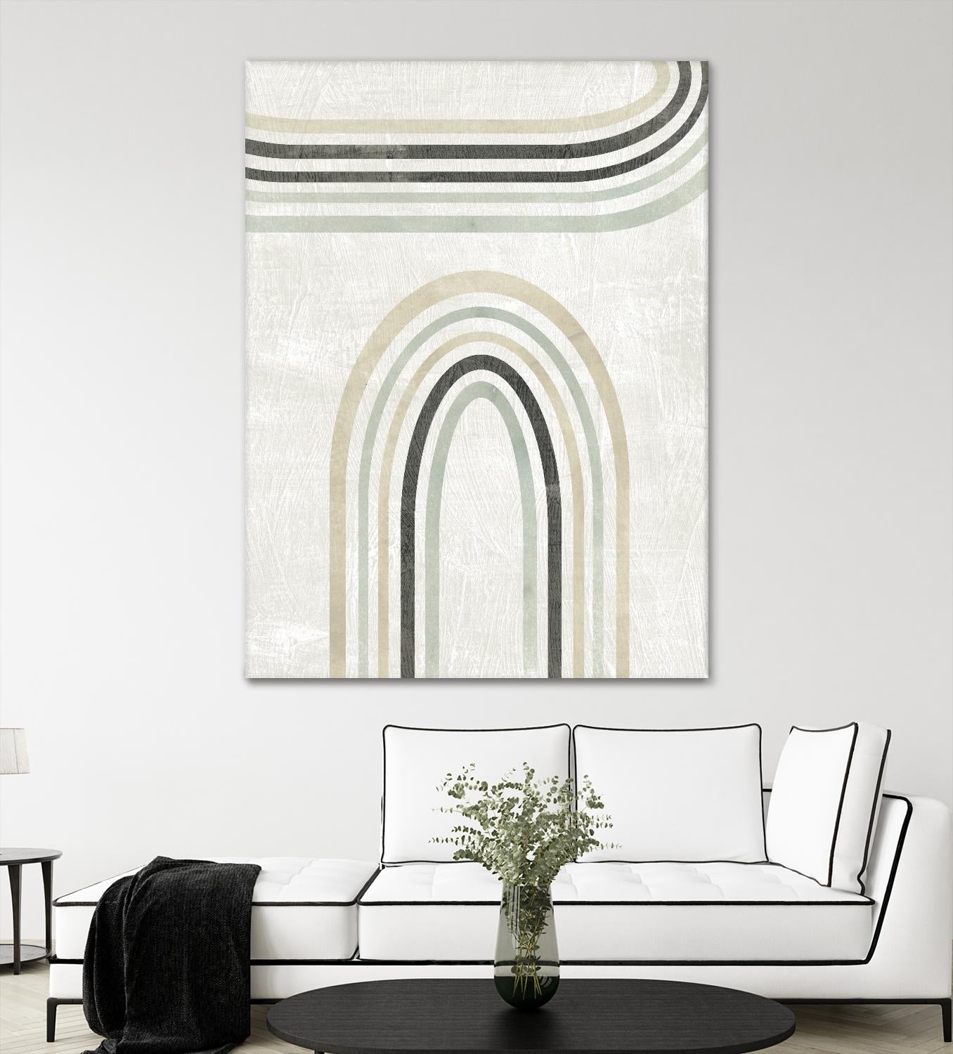 Modern Arc in Color III by June Erica Vess on GIANT ART - neutral abstract