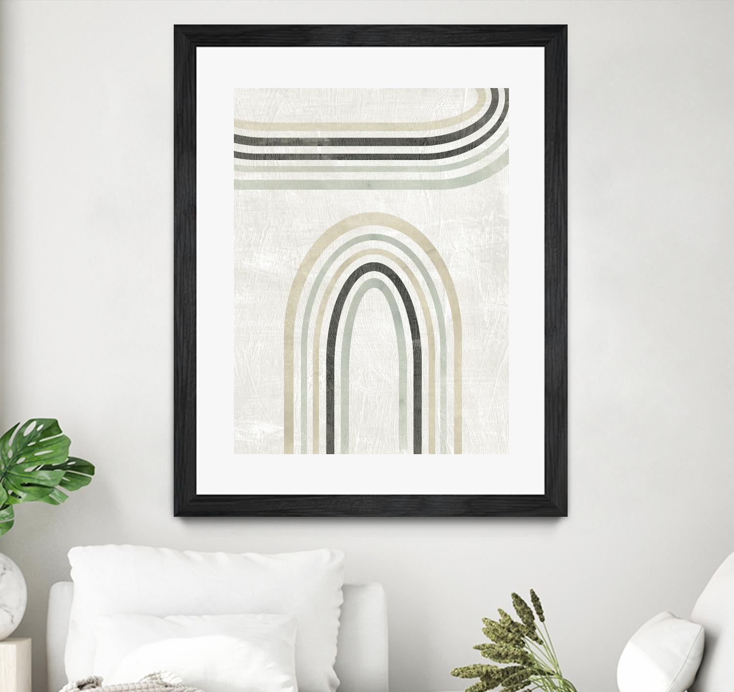 Modern Arc in Color III by June Erica Vess on GIANT ART - neutral abstract