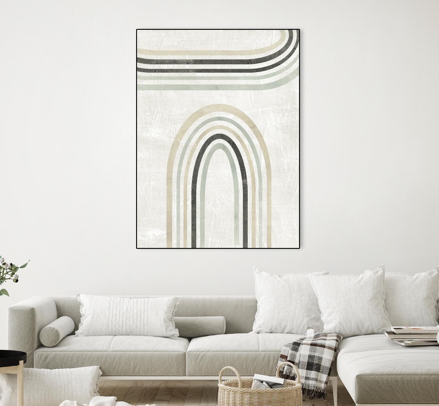 Modern Arc in Color III by June Erica Vess on GIANT ART - neutral abstract