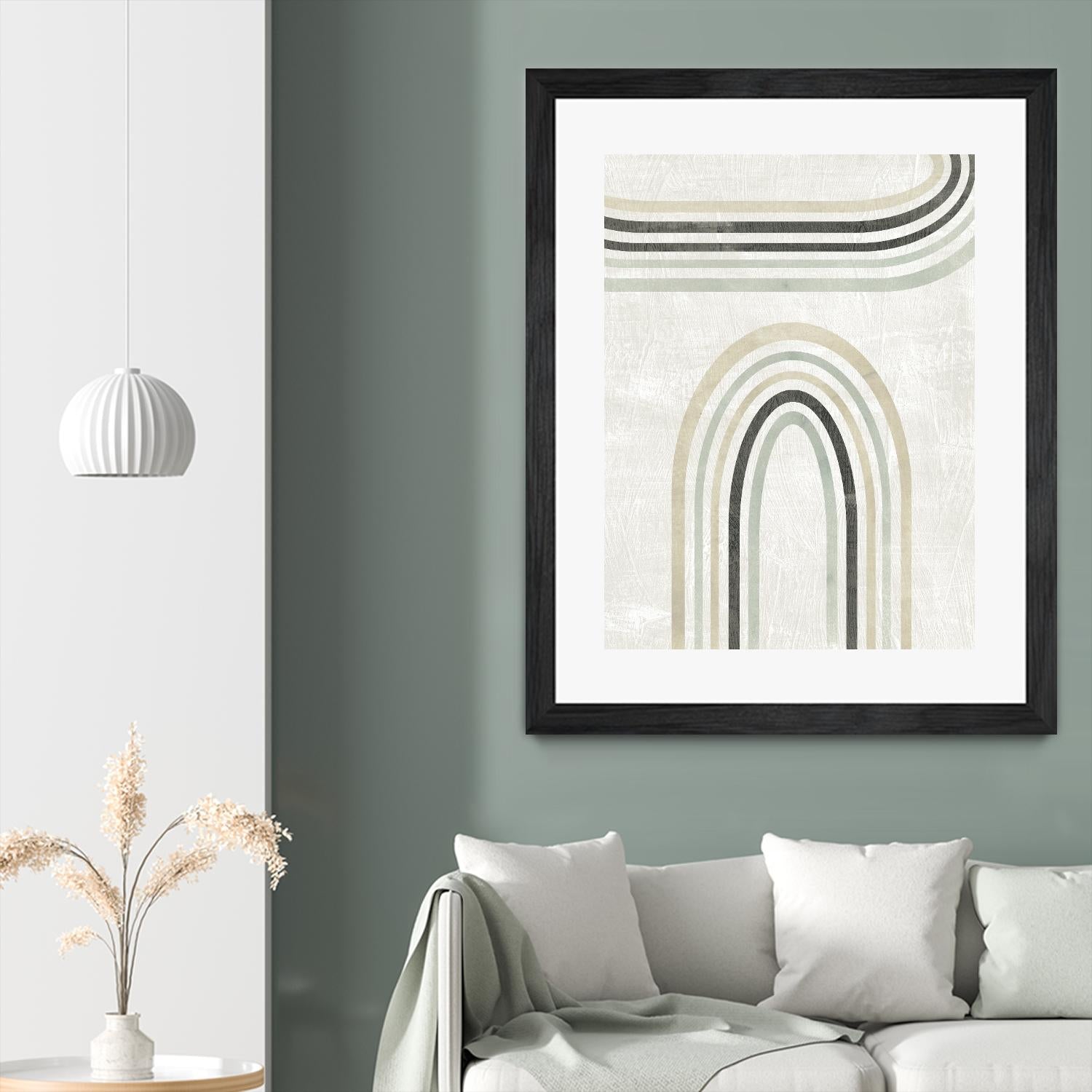 Modern Arc in Color III by June Erica Vess on GIANT ART - neutral abstract
