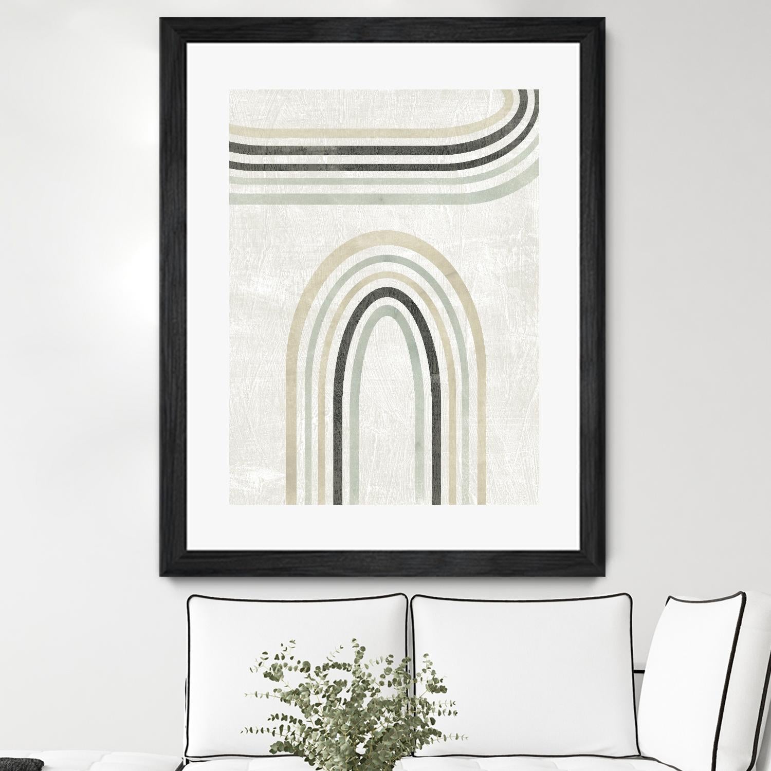 Modern Arc in Color III by June Erica Vess on GIANT ART - neutral abstract