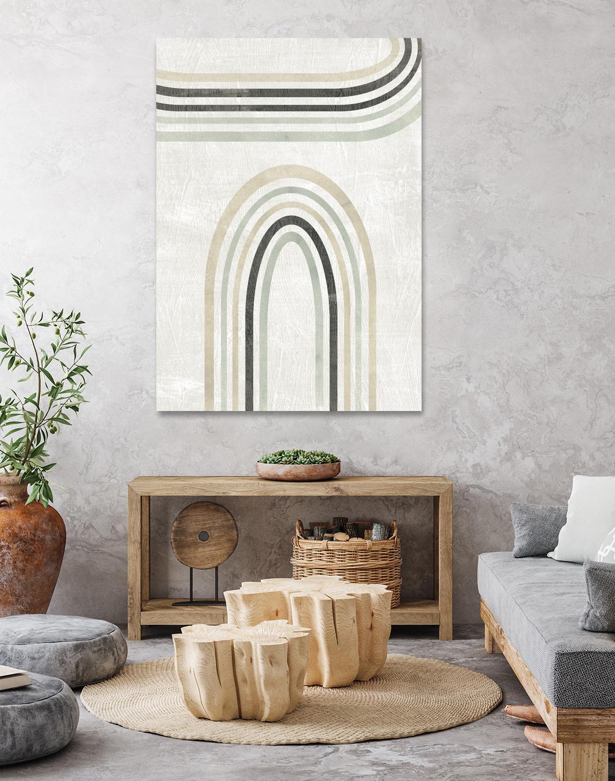 Modern Arc in Color III by June Erica Vess on GIANT ART - neutral abstract