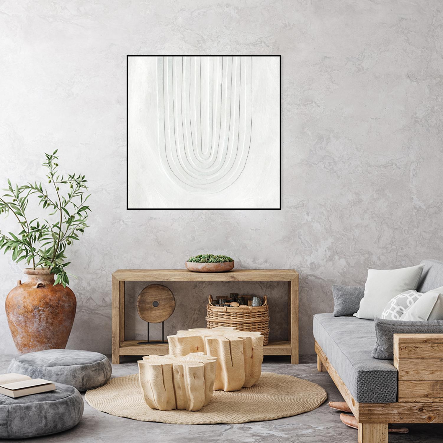 Arcobaleno Bianco IV by Emma Scarvey on GIANT ART - neutral abstract