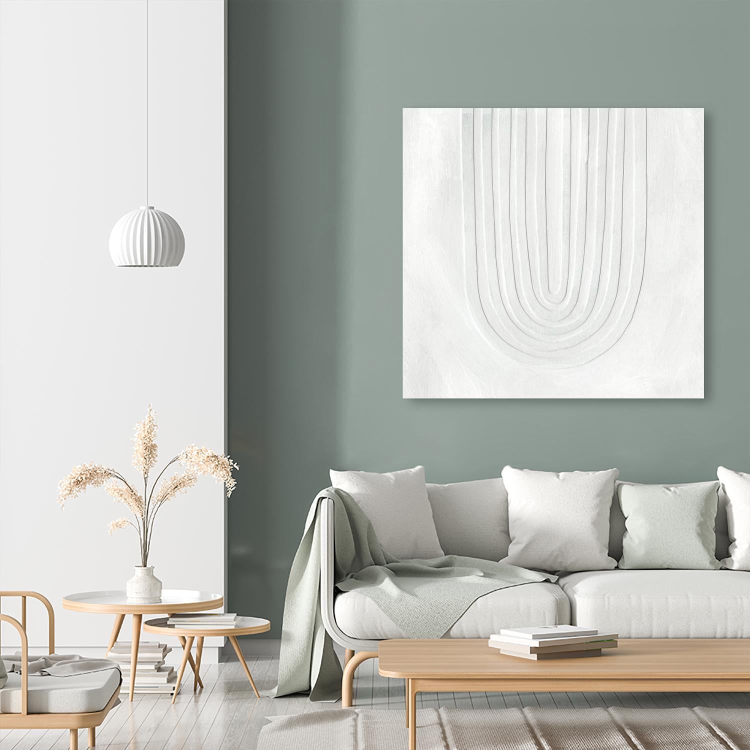 Arcobaleno Bianco IV by Emma Scarvey on GIANT ART - neutral abstract