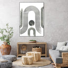 Lunar Maze II by June Erica Vess on GIANT ART - neutral abstract
