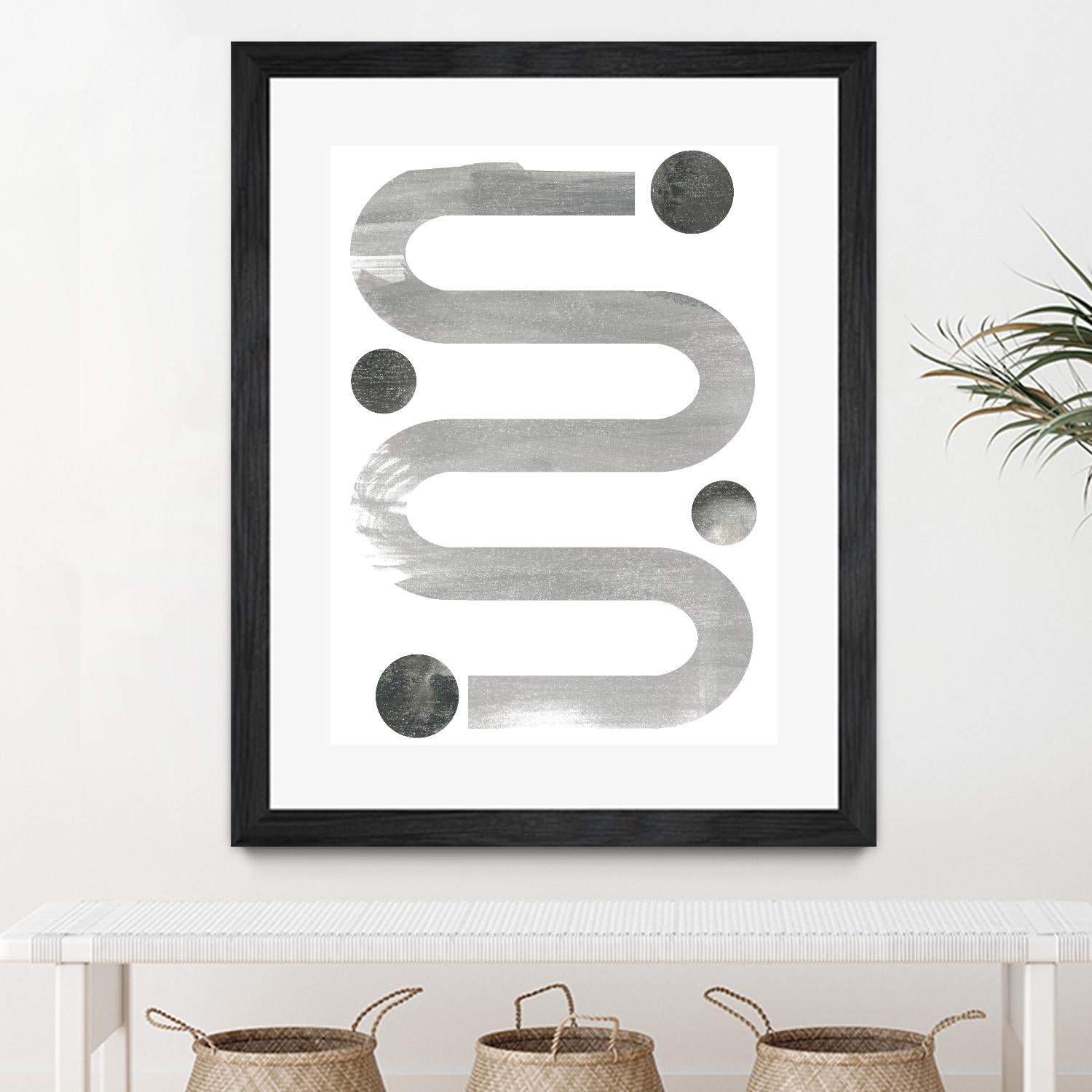 Lunar Maze IV by June Erica Vess on GIANT ART - neutral abstract