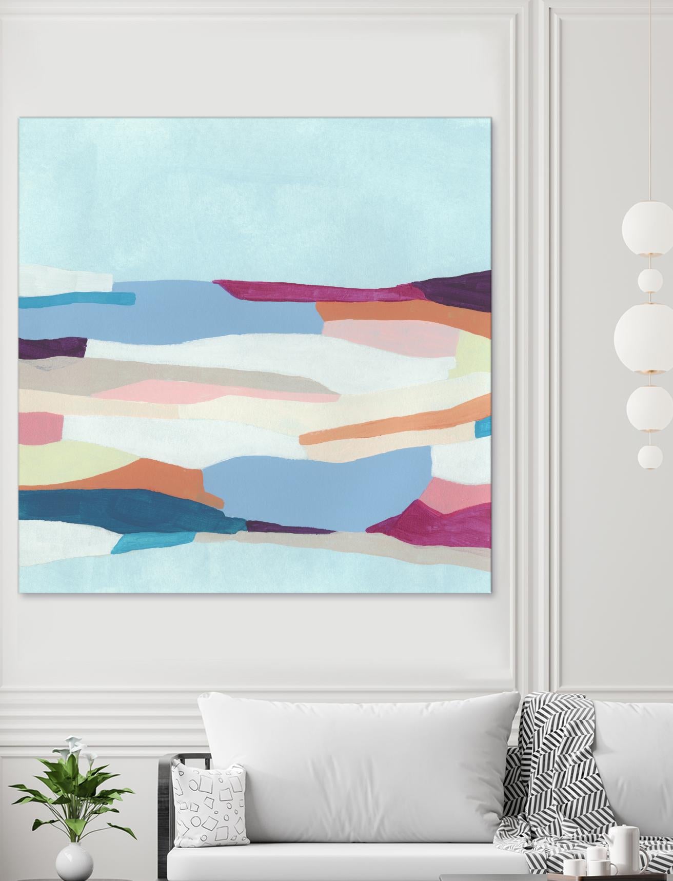 UA Stratascape I by June Erica Vess on GIANT ART - blue abstract