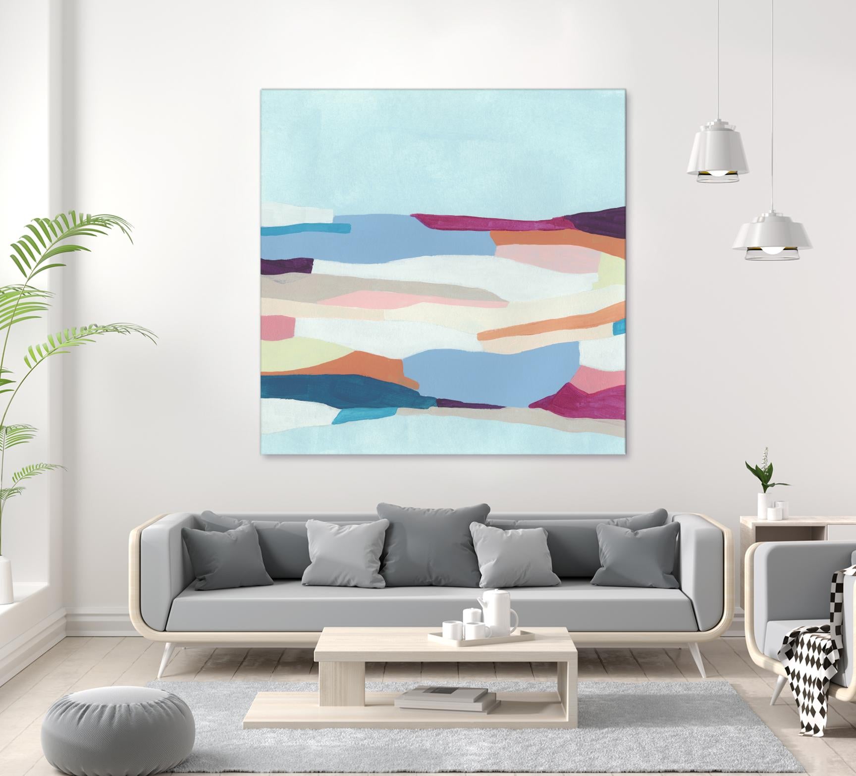 UA Stratascape I by June Erica Vess on GIANT ART - blue abstract