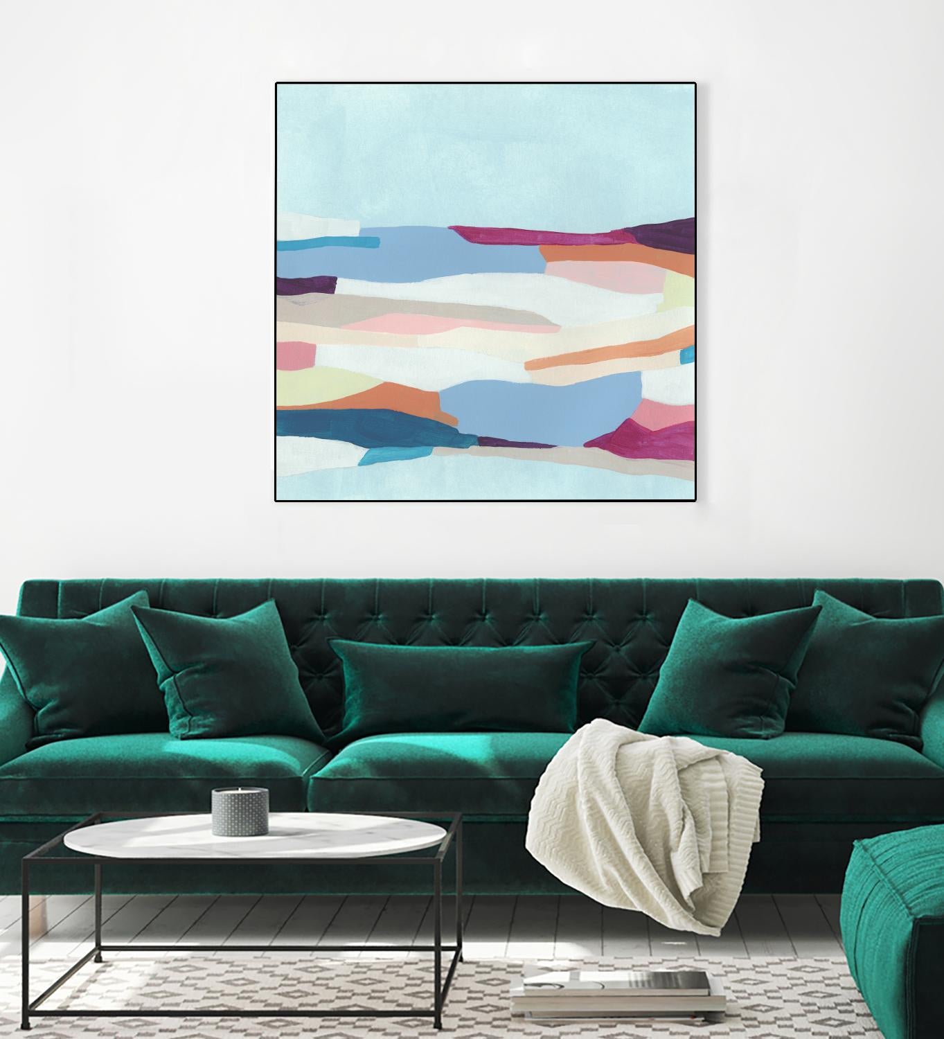 UA Stratascape I by June Erica Vess on GIANT ART - blue abstract
