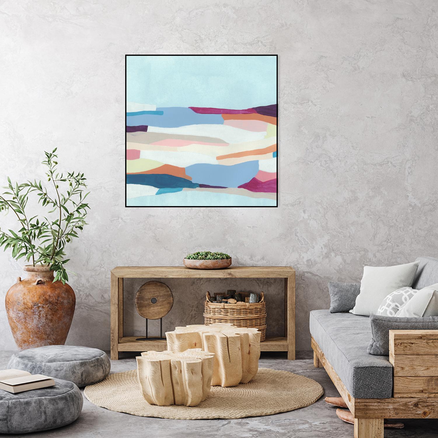 UA Stratascape I by June Erica Vess on GIANT ART - blue abstract