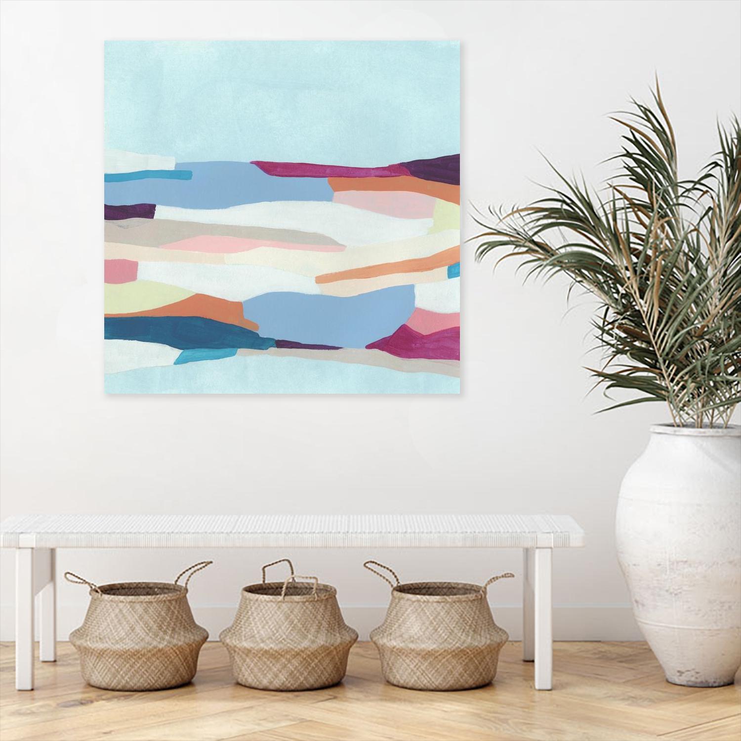 UA Stratascape I by June Erica Vess on GIANT ART - blue abstract