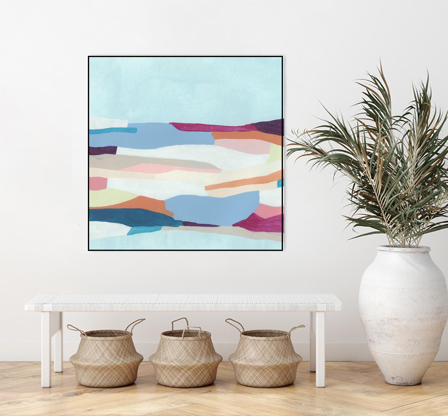 UA Stratascape I by June Erica Vess on GIANT ART - blue abstract