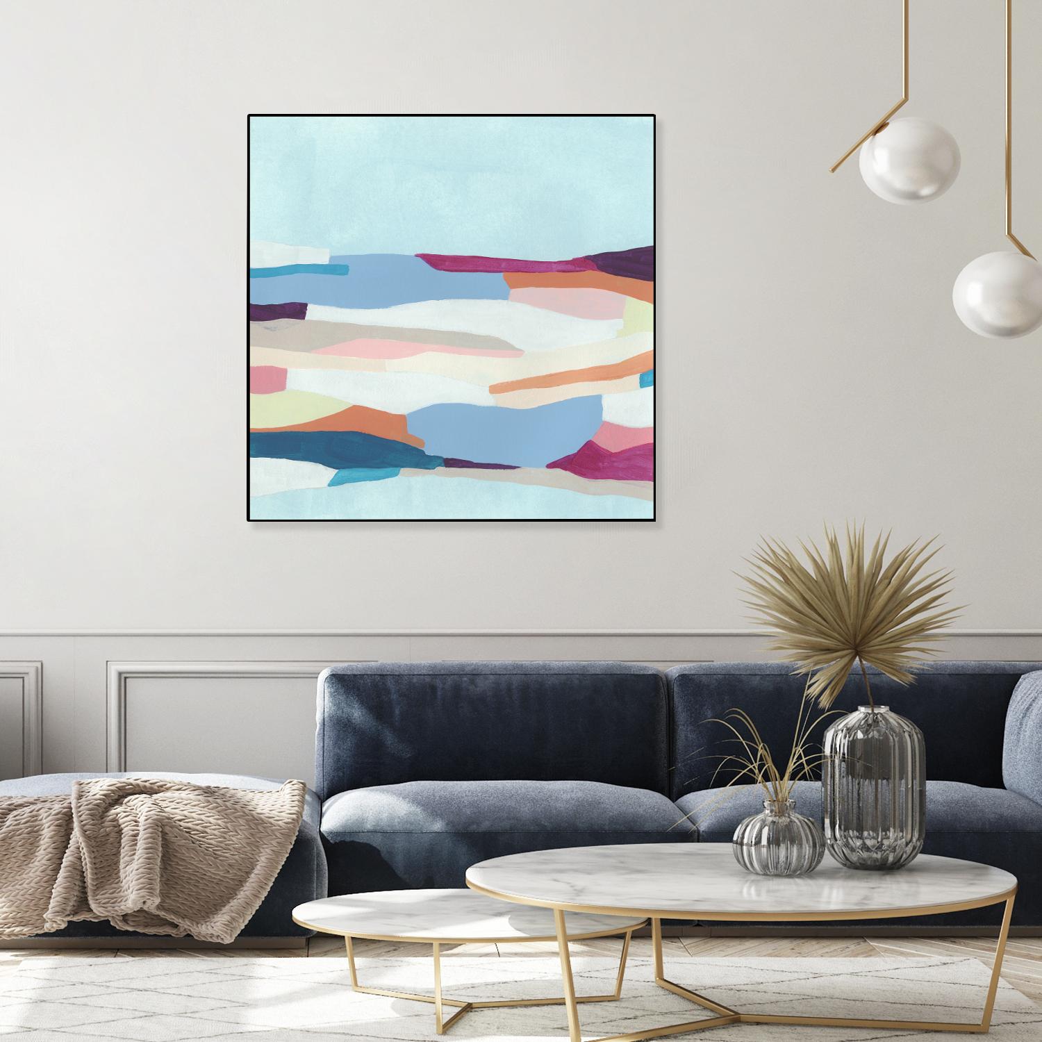 UA Stratascape I by June Erica Vess on GIANT ART - blue abstract