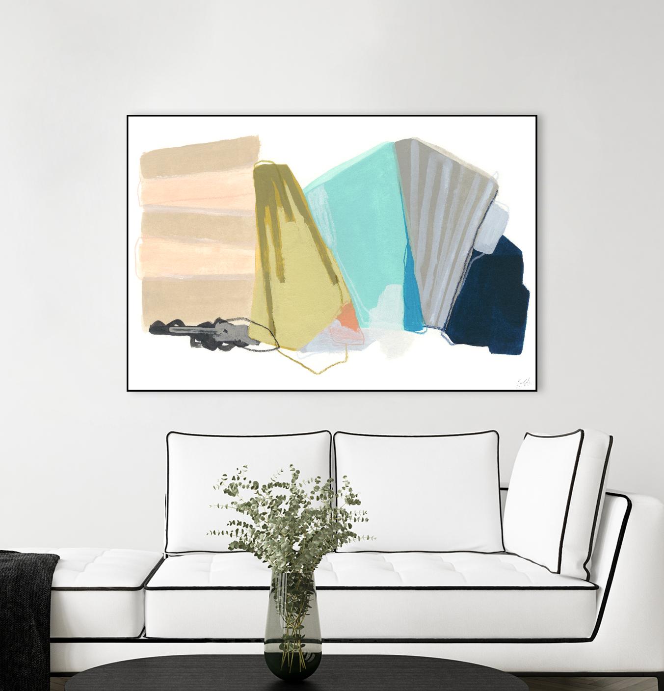 Accordion Fold I by June Erica Vess on GIANT ART - pastels abstract