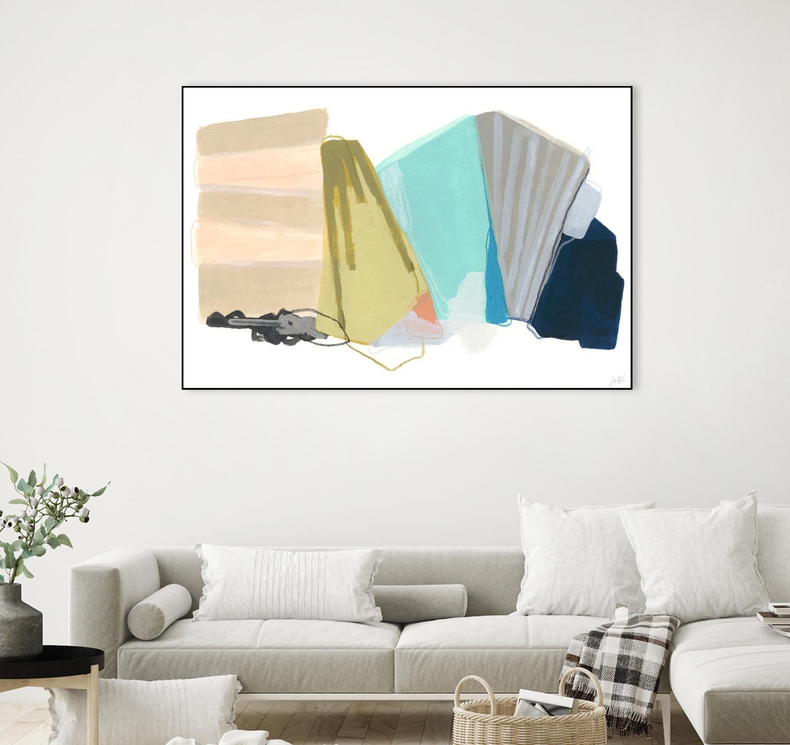 Accordion Fold I by June Erica Vess on GIANT ART - pastels abstract