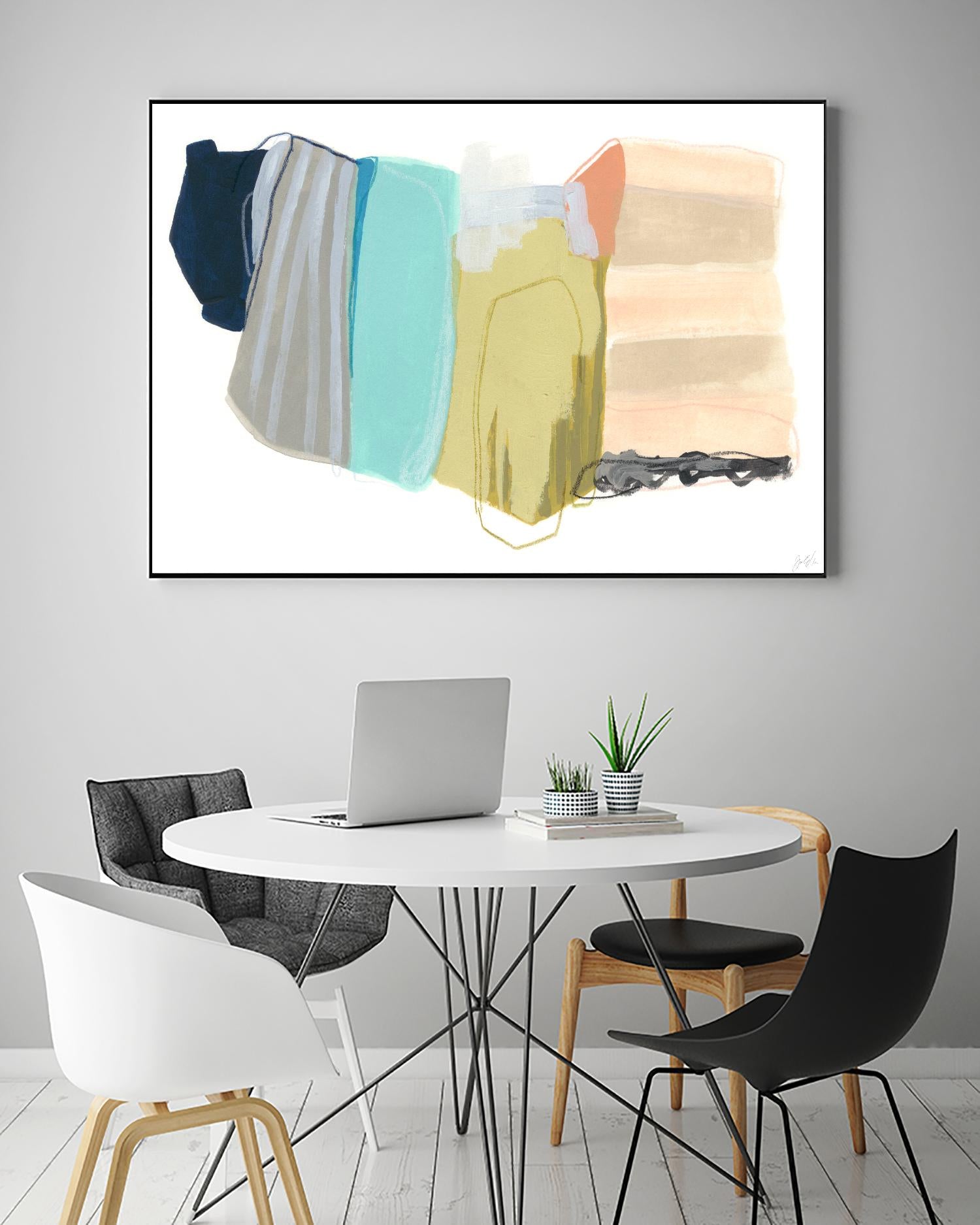 Accordion Fold II by June Erica Vess on GIANT ART - pastels abstract
