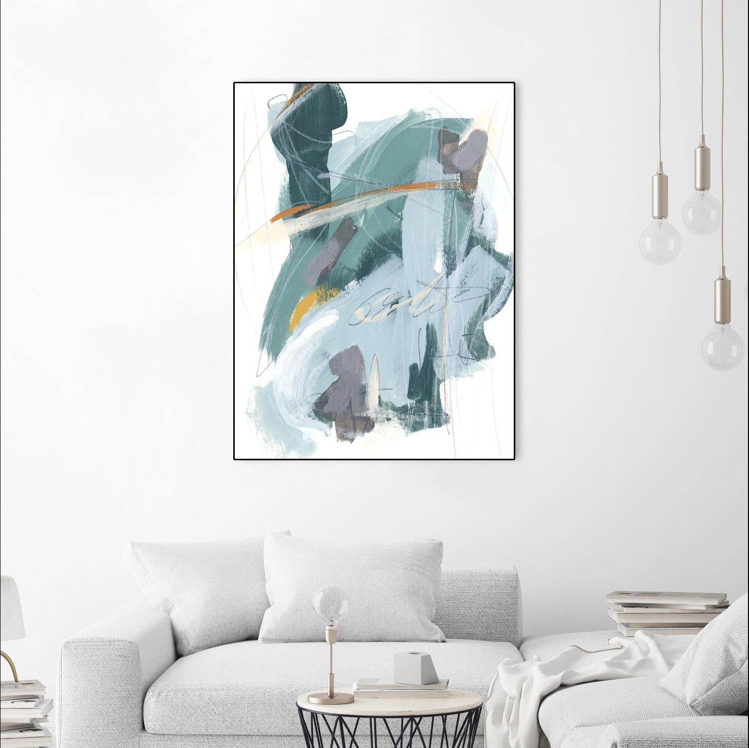 Rhythm Rhapsody IV by June Erica Vess on GIANT ART - blue abstract