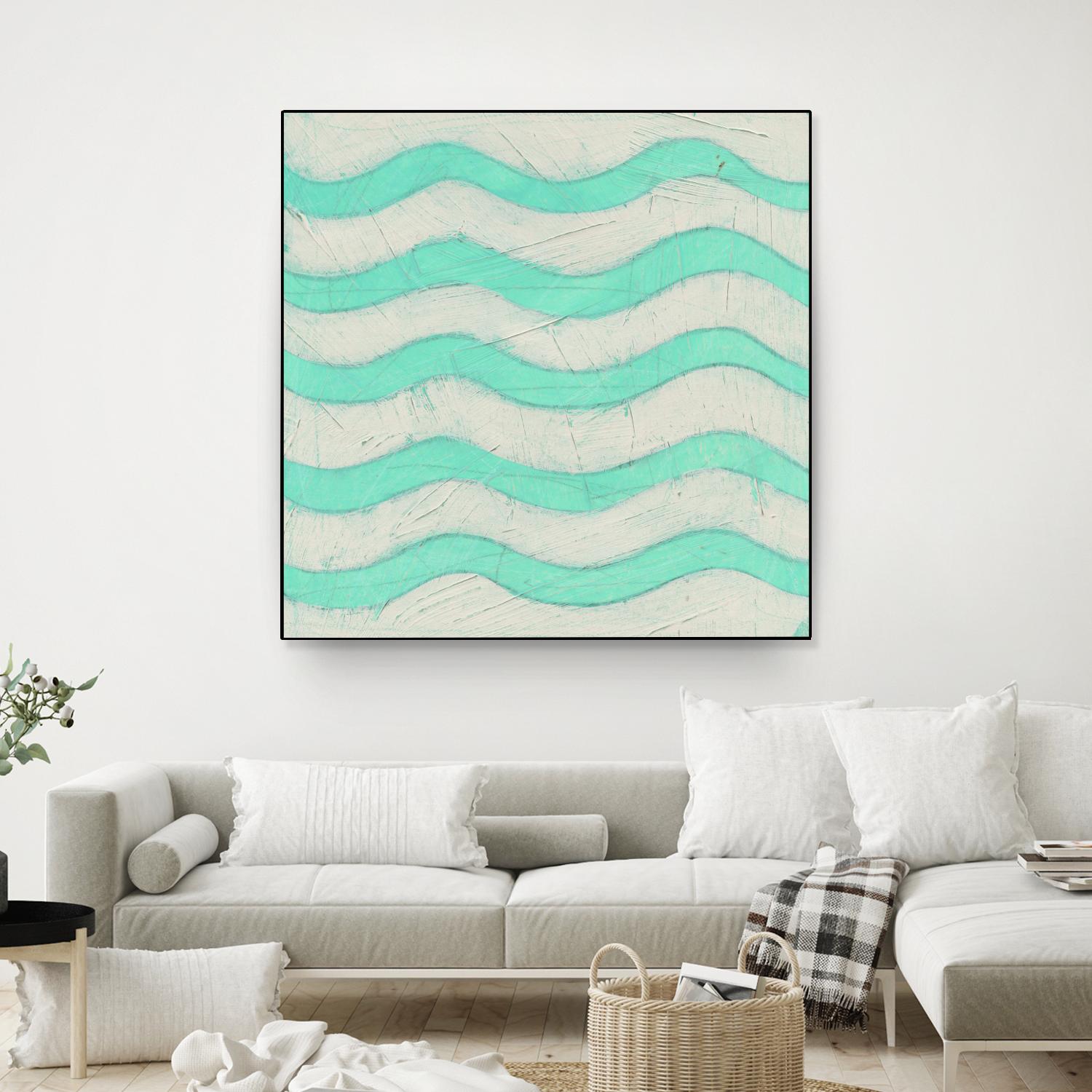 Spectrum Hieroglyph III by June Erica Vess on GIANT ART - green abstract