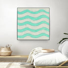 Spectrum Hieroglyph III by June Erica Vess on GIANT ART - green abstract