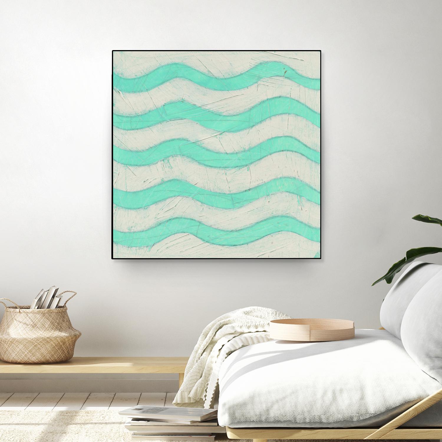 Spectrum Hieroglyph III by June Erica Vess on GIANT ART - green abstract