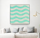 Spectrum Hieroglyph III by June Erica Vess on GIANT ART - green abstract