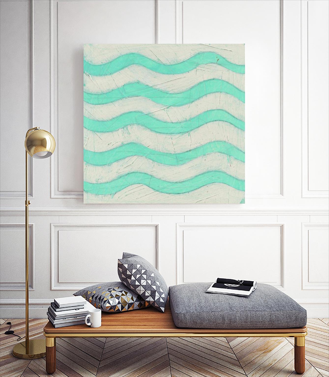 Spectrum Hieroglyph III by June Erica Vess on GIANT ART - green abstract