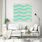 Spectrum Hieroglyph III by June Erica Vess on GIANT ART - green abstract
