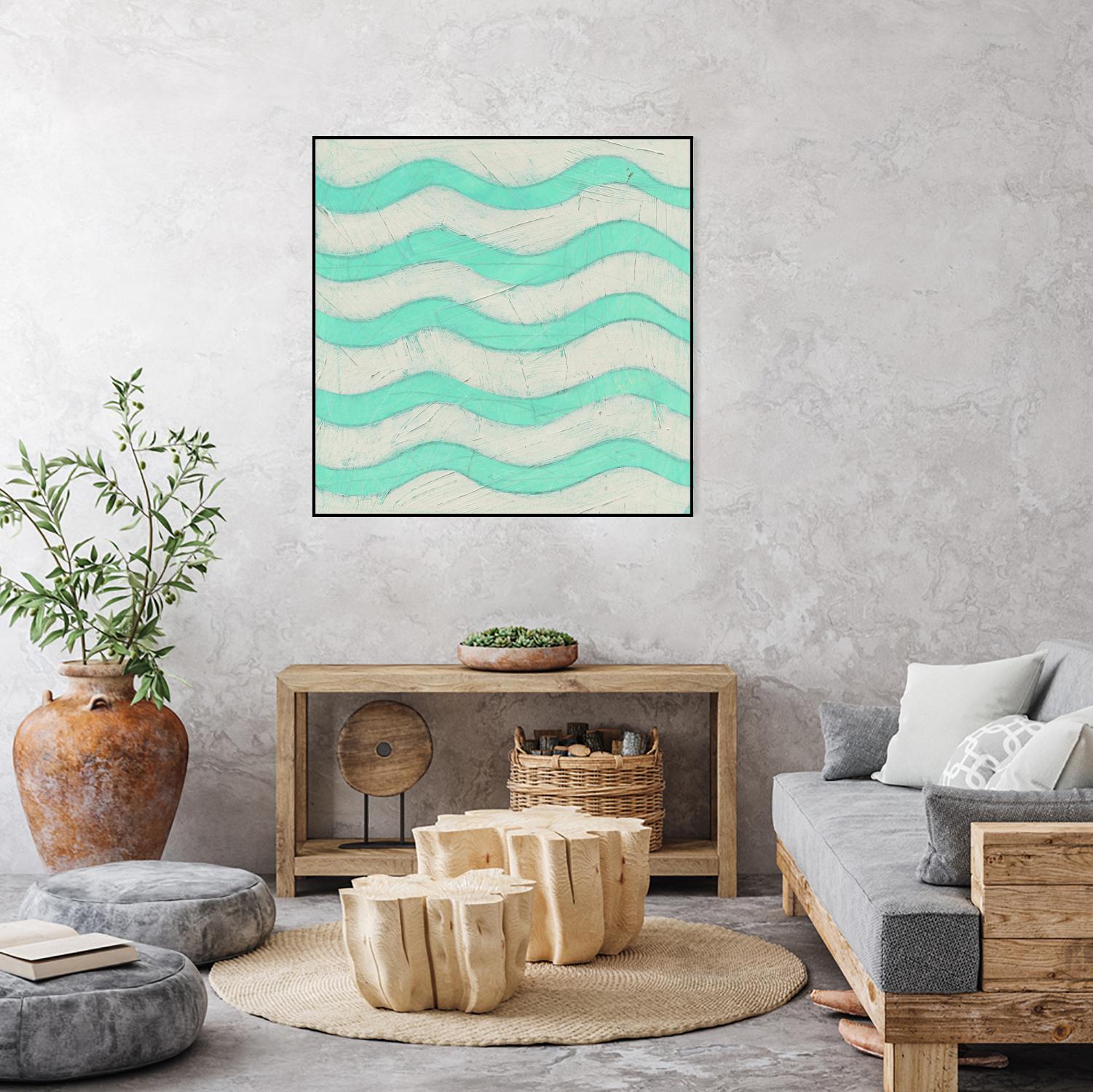 Spectrum Hieroglyph III by June Erica Vess on GIANT ART - green abstract