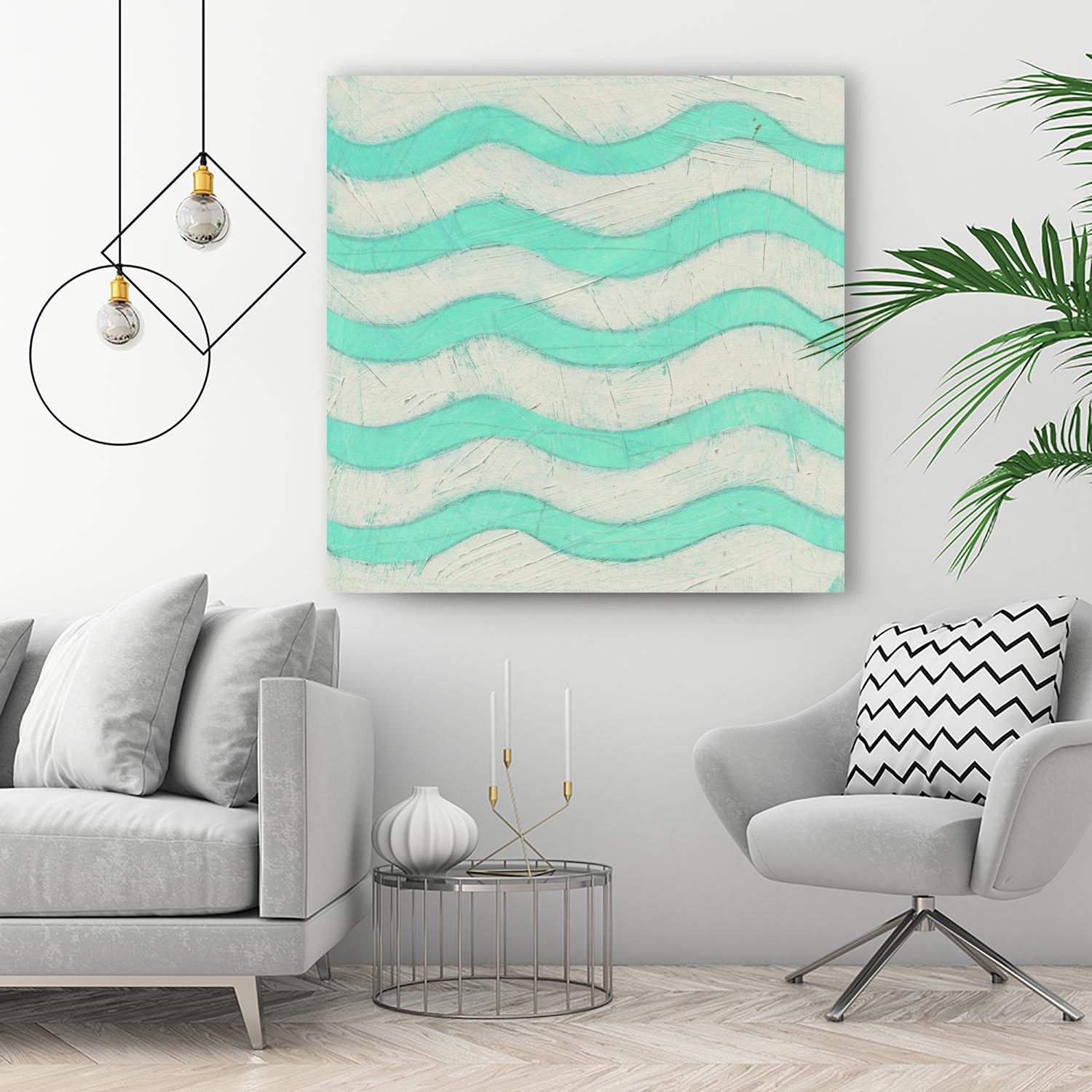 Spectrum Hieroglyph III by June Erica Vess on GIANT ART - green abstract