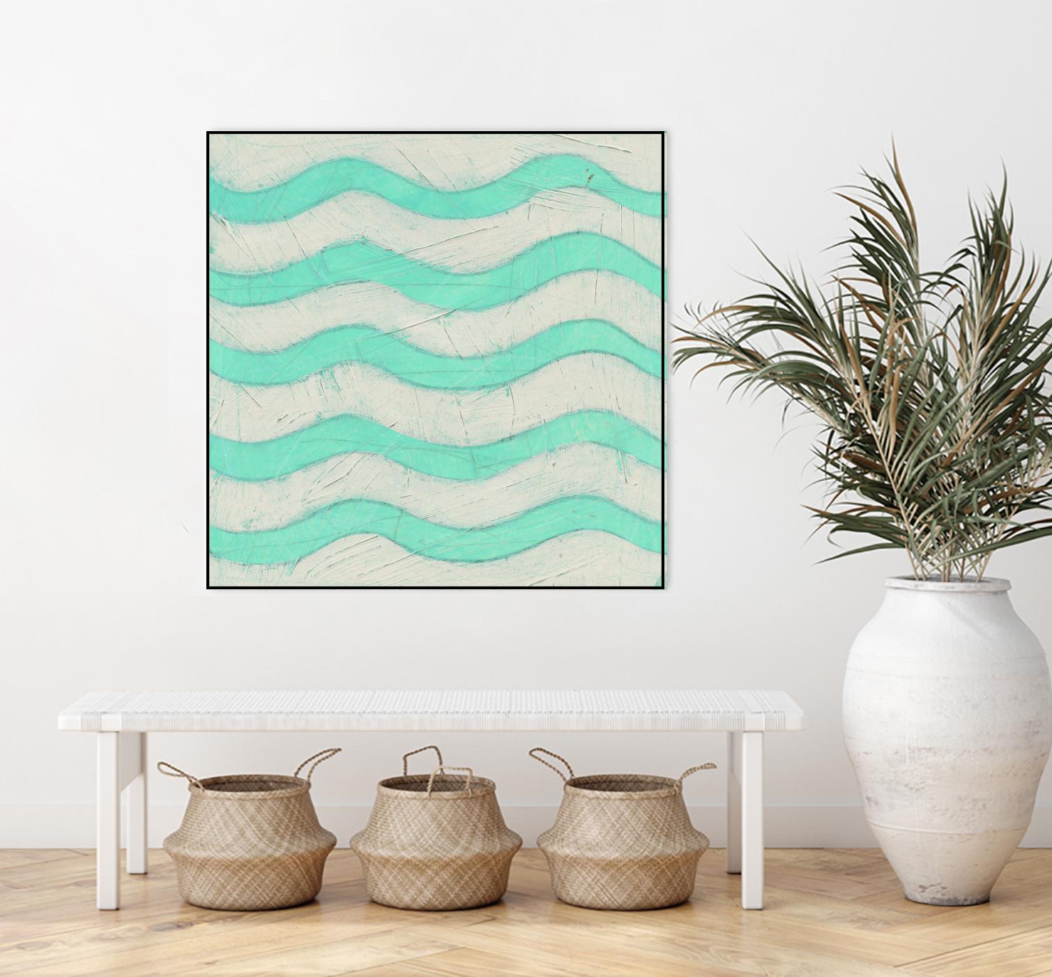 Spectrum Hieroglyph III by June Erica Vess on GIANT ART - green abstract