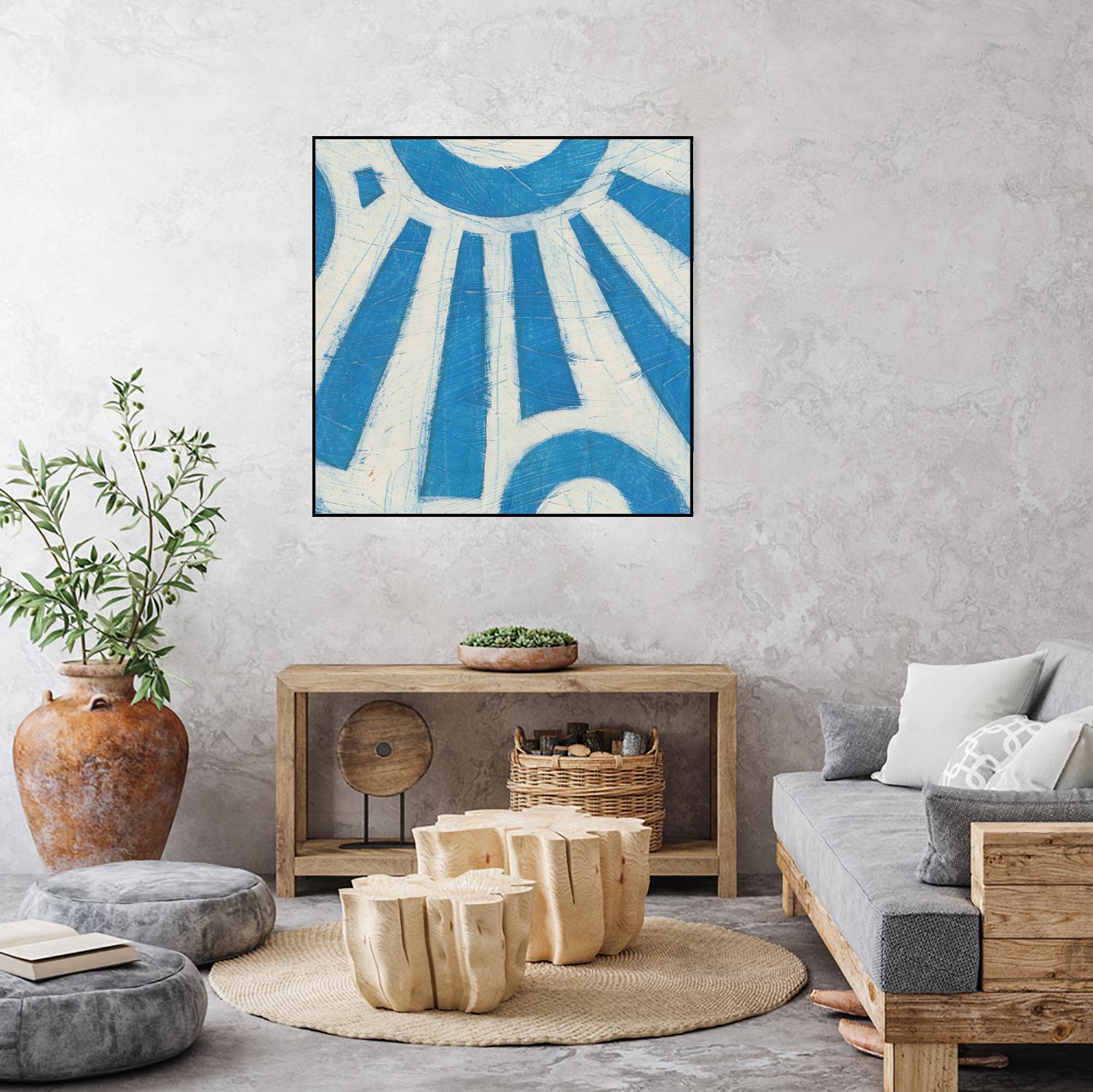 Spectrum Hieroglyph V by June Erica Vess on GIANT ART - blue abstract