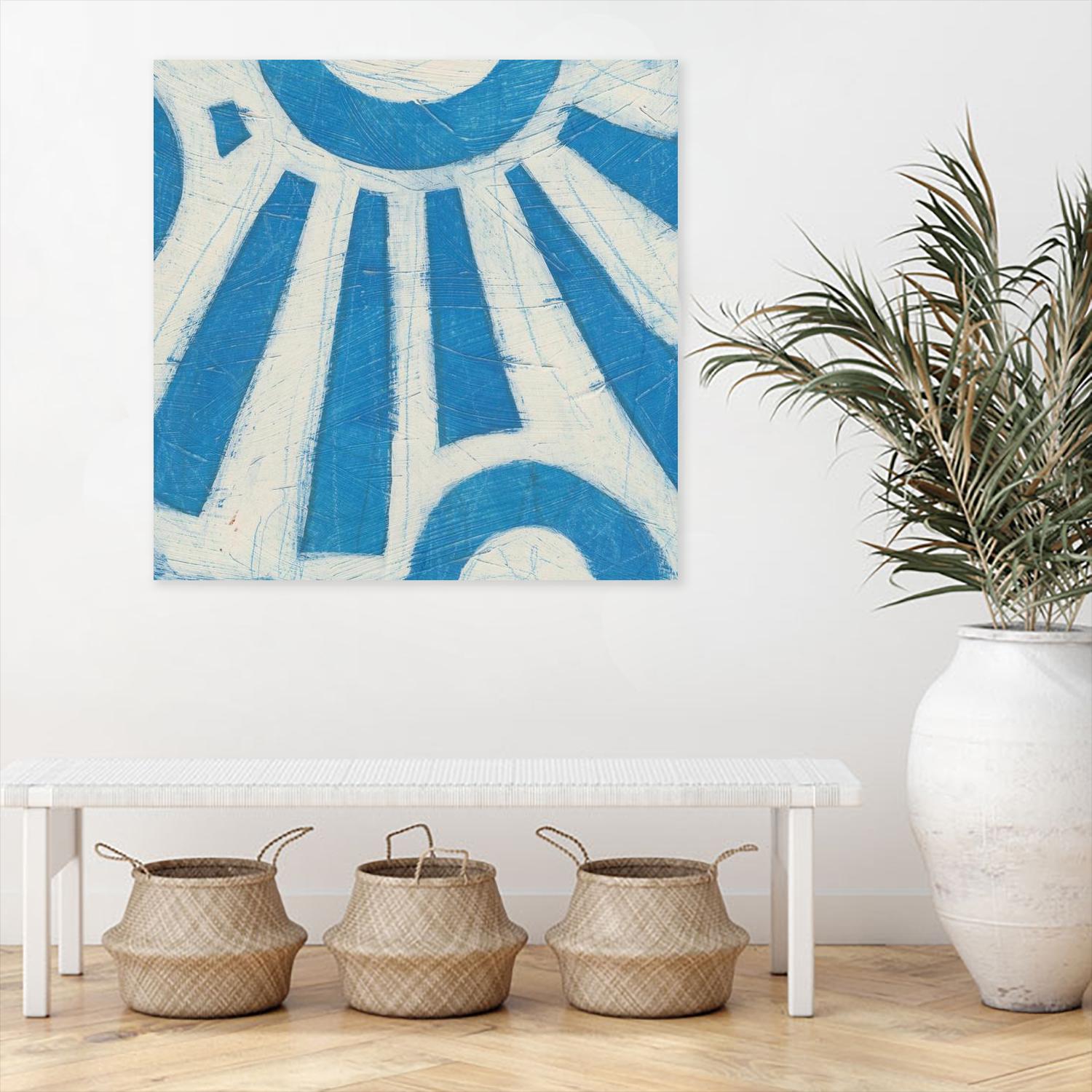 Spectrum Hieroglyph V by June Erica Vess on GIANT ART - blue abstract