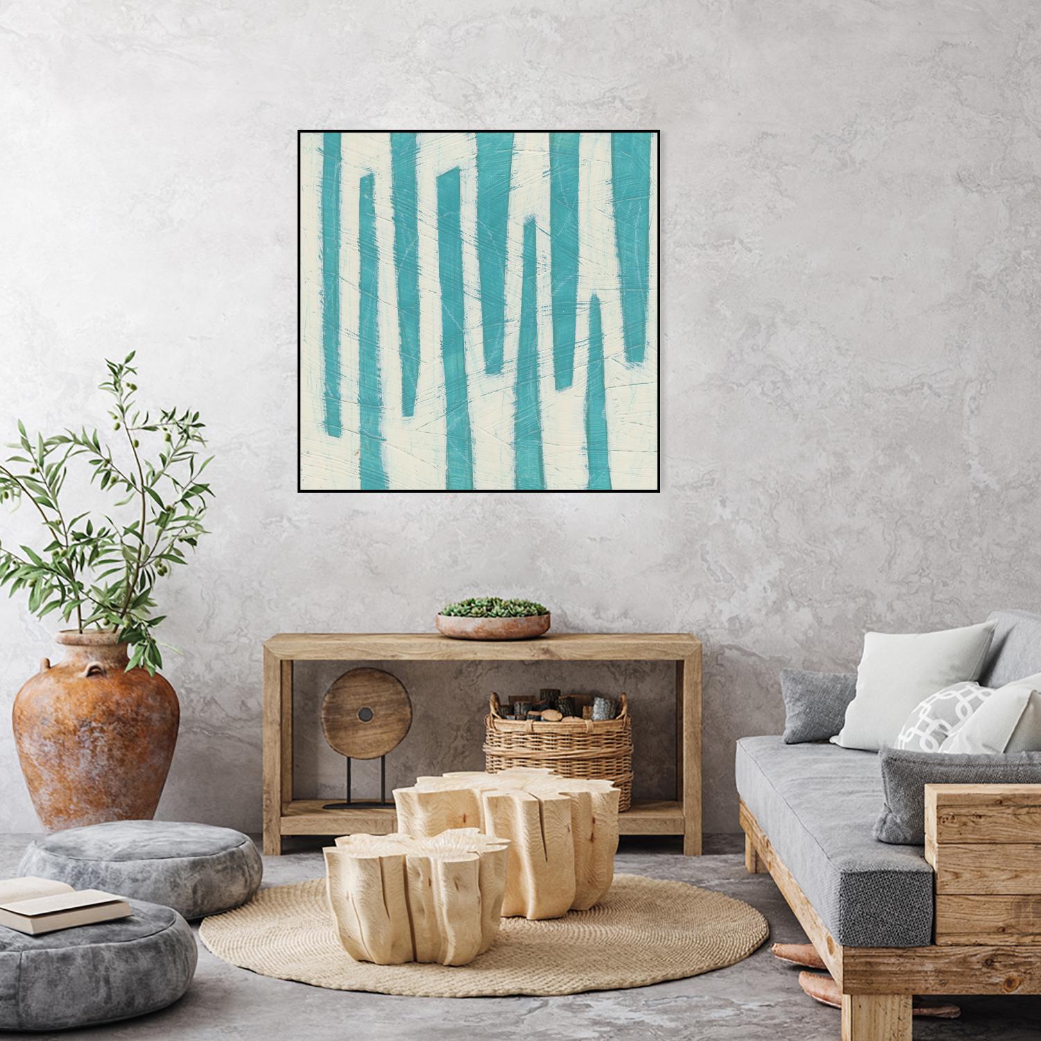 Spectrum Hieroglyph VII by June Erica Vess on GIANT ART - blue abstract