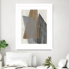 Triangle Stripes I by Jennifer Goldberger on GIANT ART - brown abstract