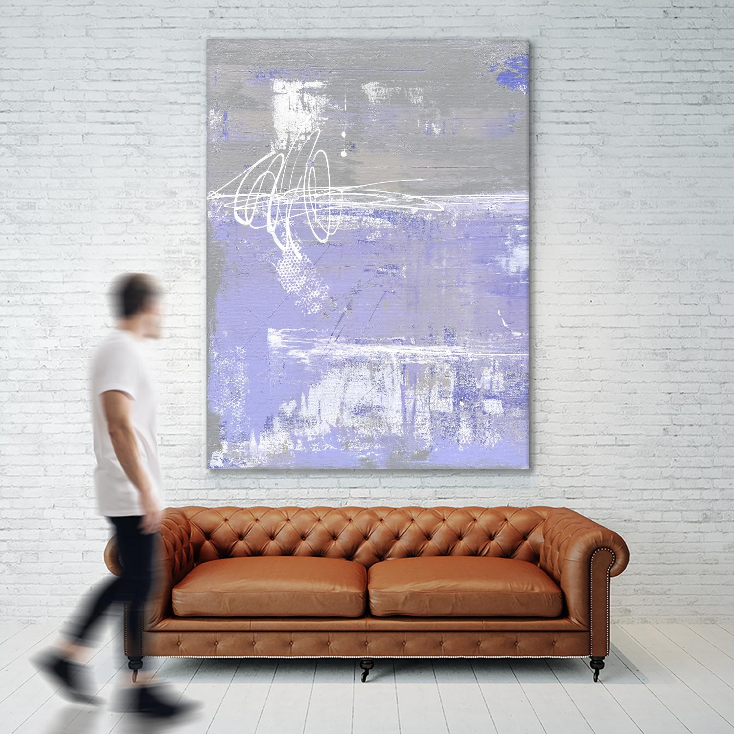 Valley Mist I by Erin Ashley on GIANT ART - pink abstract