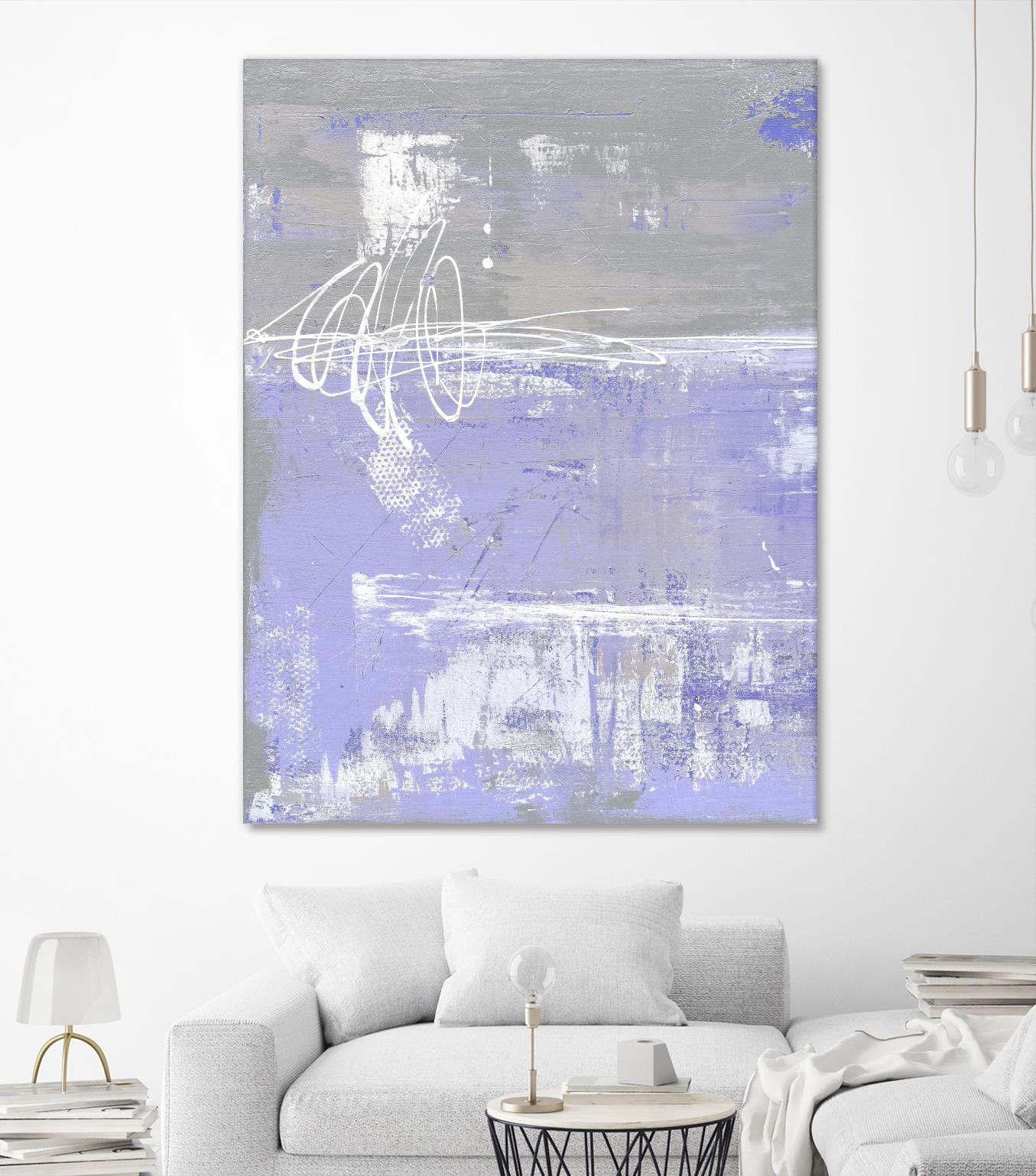Valley Mist I by Erin Ashley on GIANT ART - pink abstract