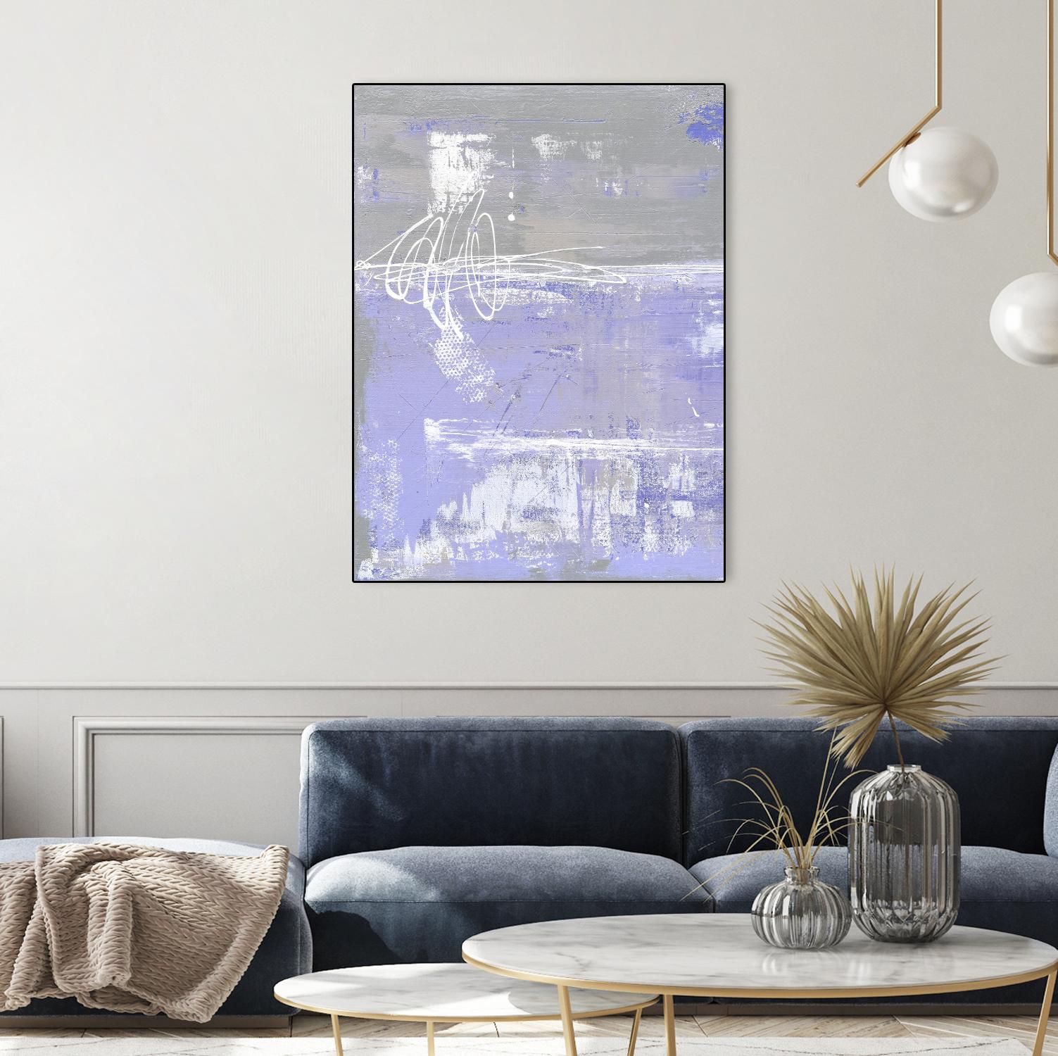 Valley Mist I by Erin Ashley on GIANT ART - pink abstract