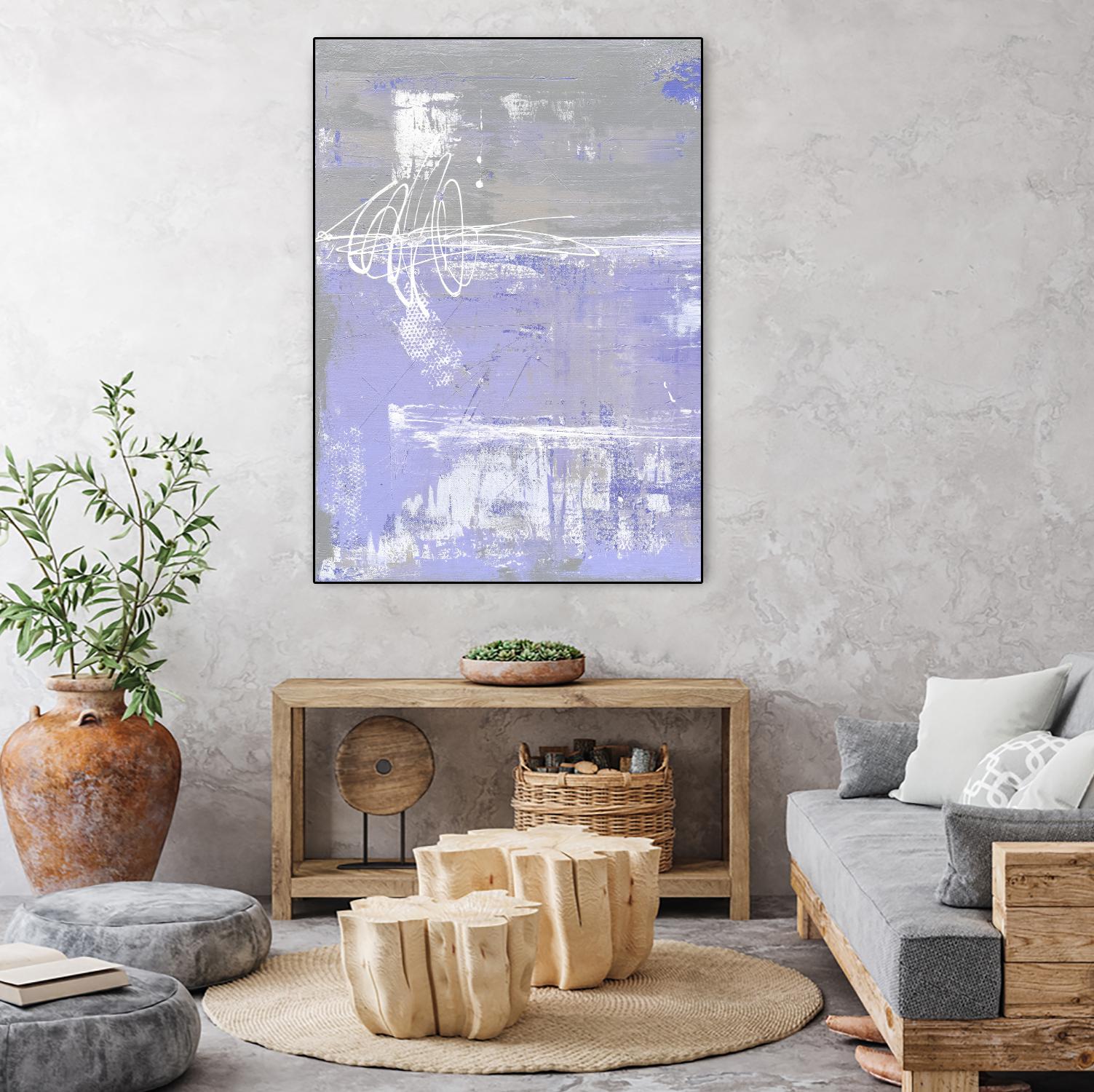 Valley Mist I by Erin Ashley on GIANT ART - pink abstract