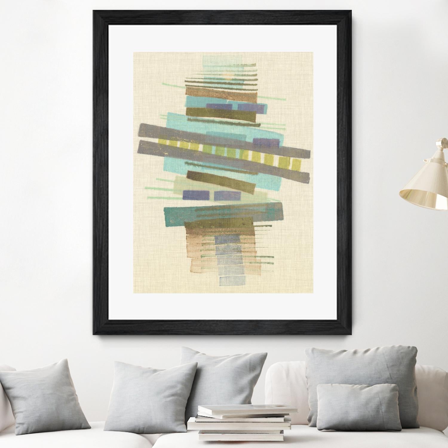 Balancing I by Nikki Galapon on GIANT ART - blue abstract