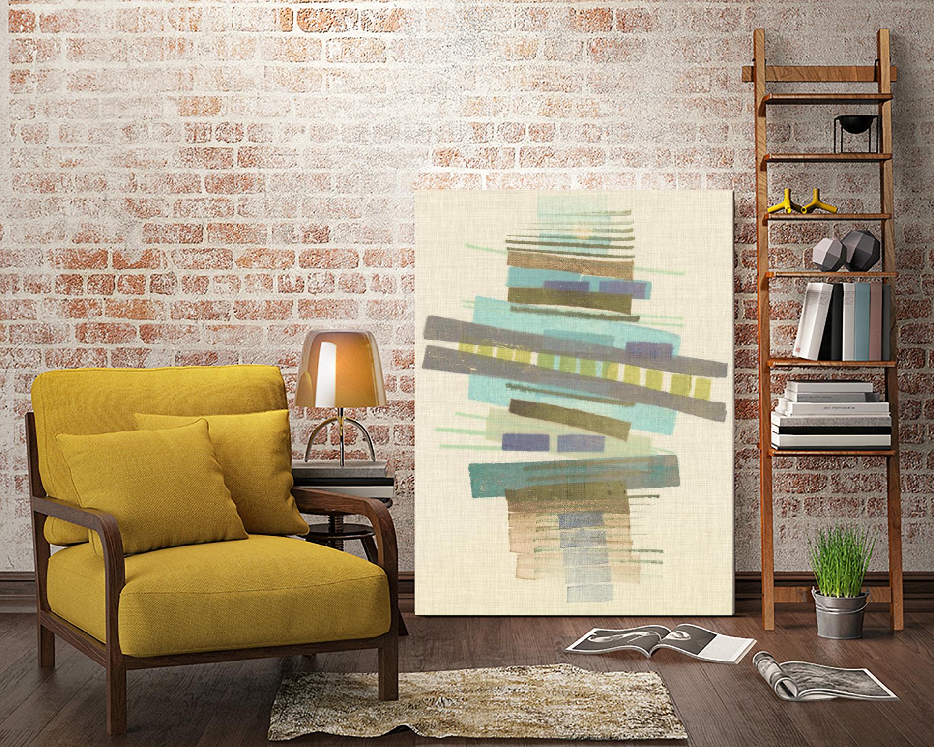 Balancing I by Nikki Galapon on GIANT ART - blue abstract