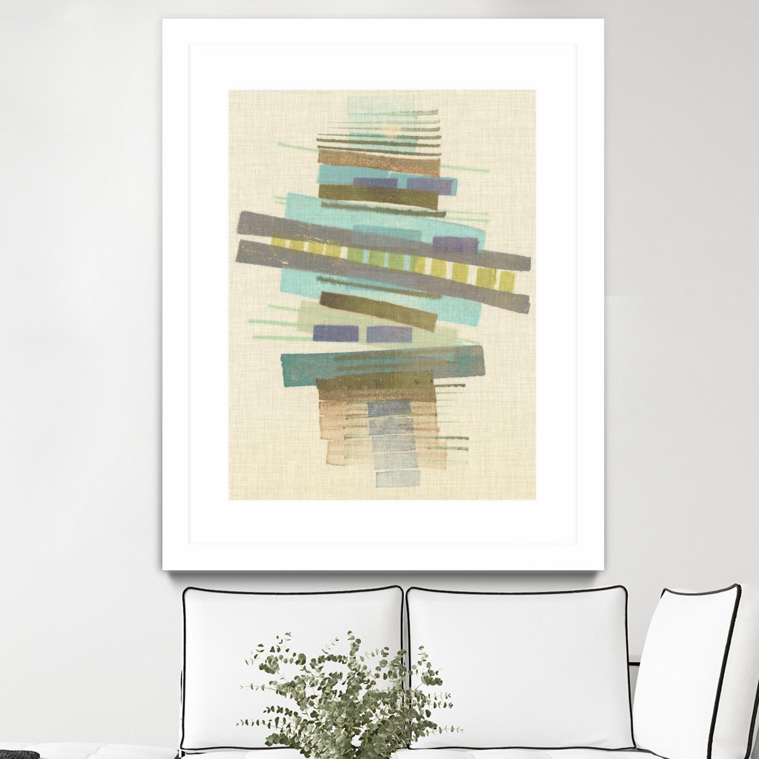 Balancing I by Nikki Galapon on GIANT ART - blue abstract