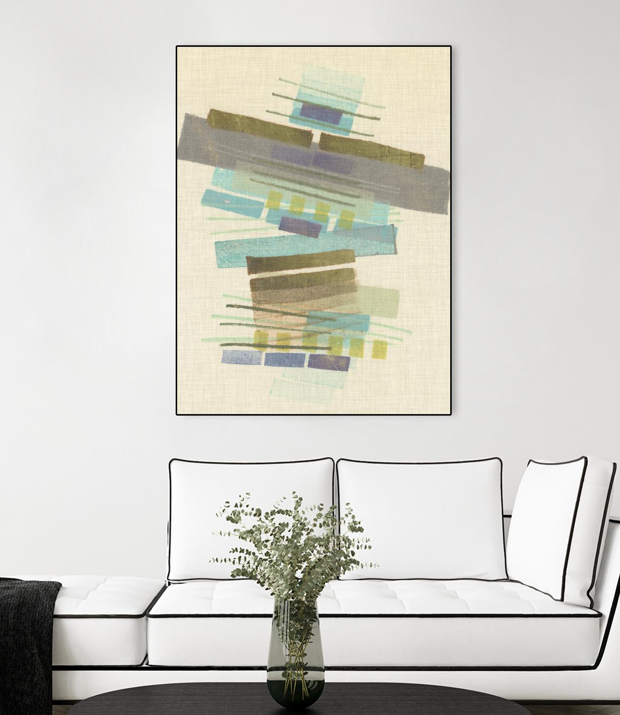 Balancing II by Nikki Galapon on GIANT ART - blue abstract