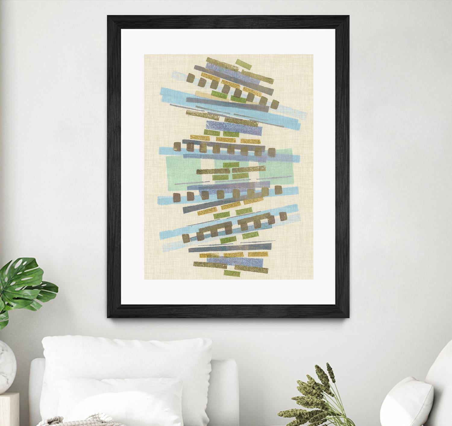 Balancing IV by Nikki Galapon on GIANT ART - blue abstract