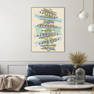 Balancing IV by Nikki Galapon on GIANT ART - blue abstract