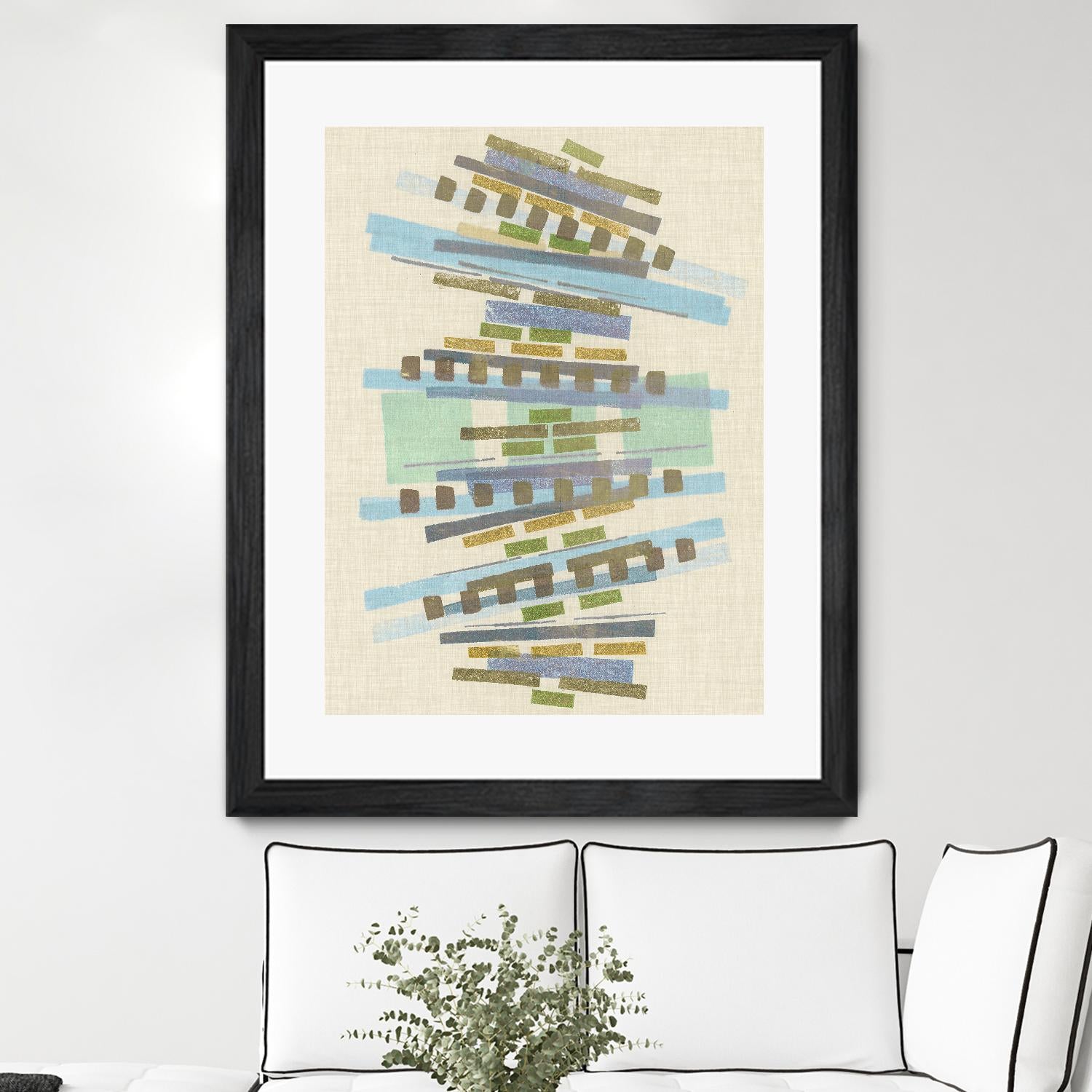 Balancing IV by Nikki Galapon on GIANT ART - blue abstract