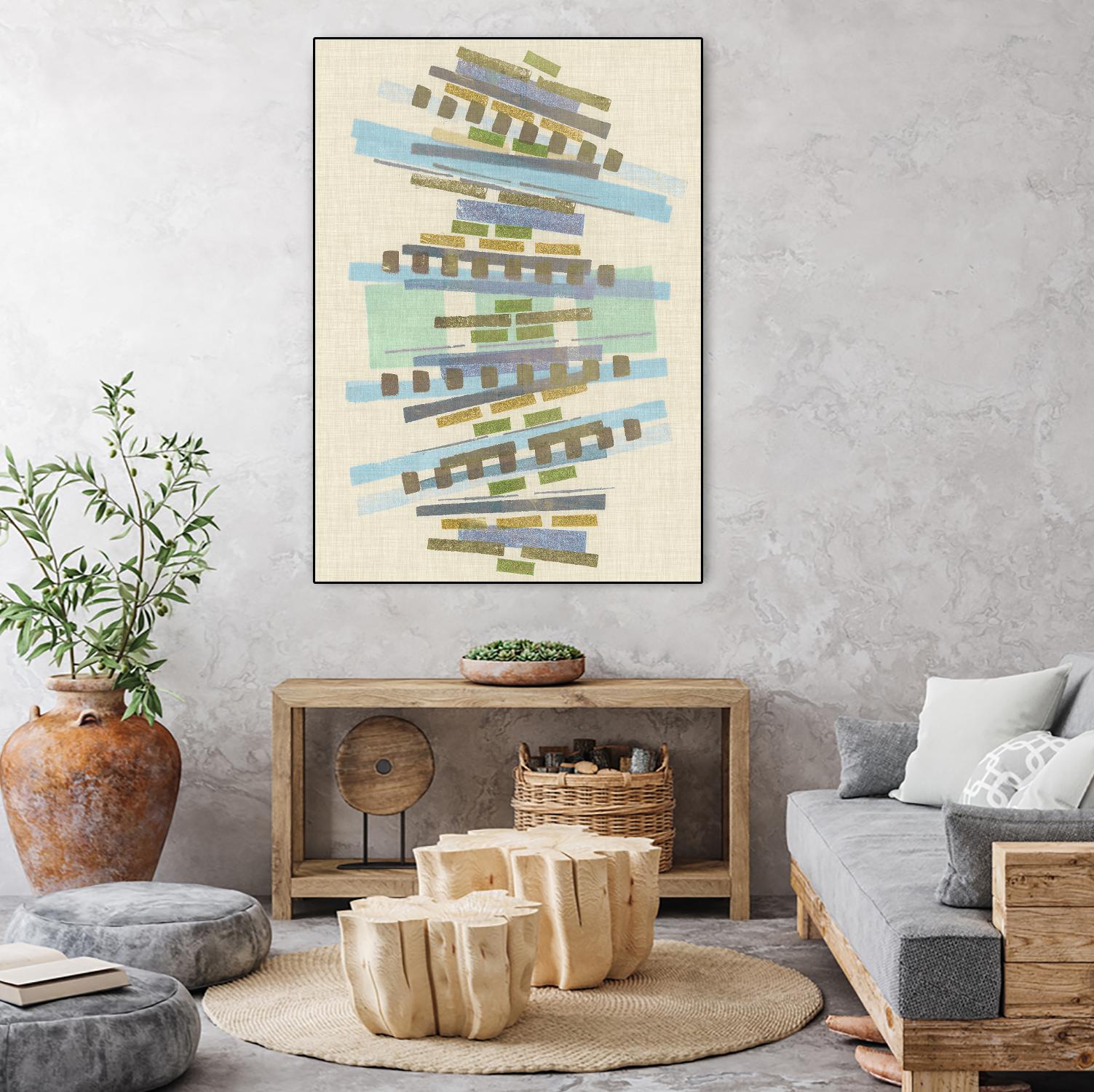 Balancing IV by Nikki Galapon on GIANT ART - blue abstract