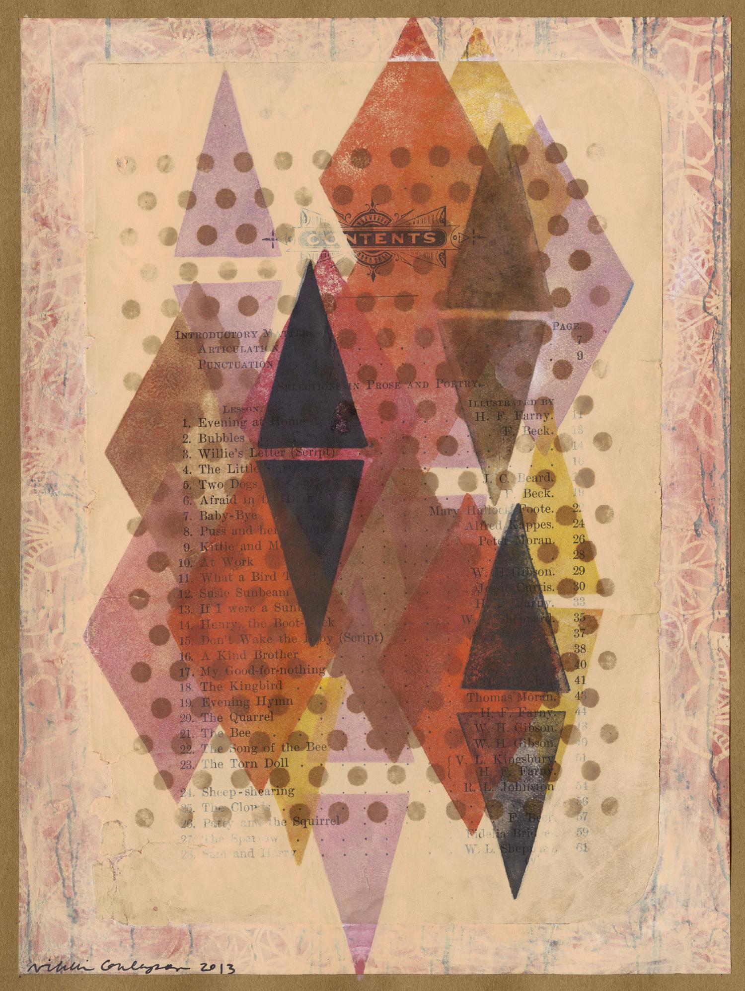 Inked Triangles II by Nikki Galapon on GIANT ART - brown abstract